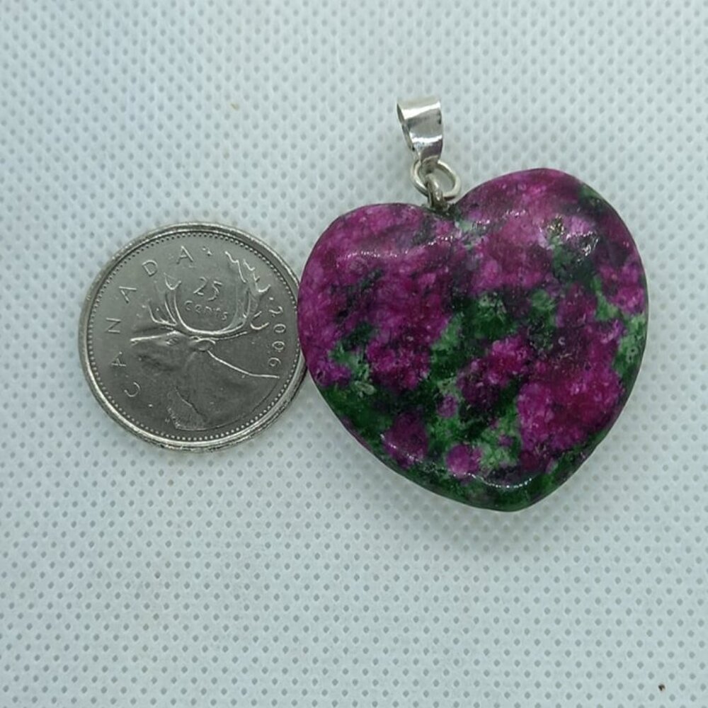 Gorgeous ruby zoisite pendant